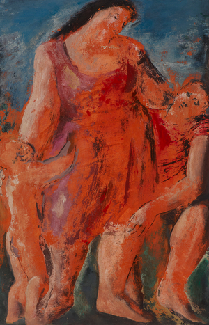 Family Group, 1940 (gouache on paper)