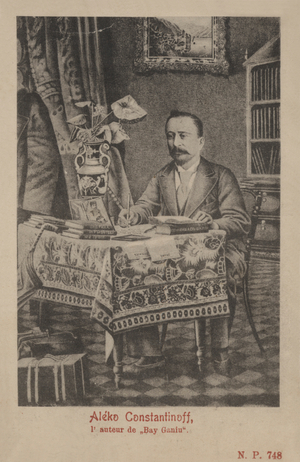Aleko Konstantinov, Bulgarian novelist (litho)