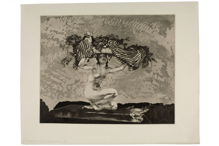 The Offering, (print, drypoint, aquatint)