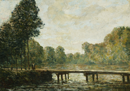 Petit Pont sur l'Orvanne, 1890 (oil on canvas)