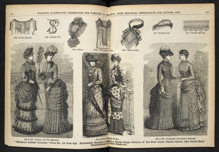 Various costumes and accessories.Weldon's Illustrated Dressmaker : (Weldon's Illustrated Dressmaker and Milliner.).1880