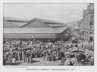 Smithfield Market, Manchester (b/w photo)
