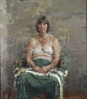 Babs with Ribbons, 2007 (oil on canvas)