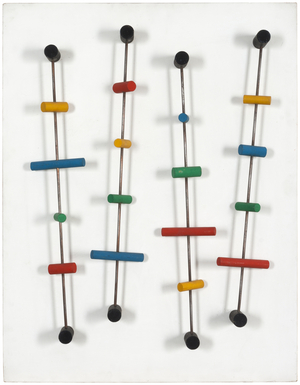 Proyecto Mural, 1954 (casein paint and acrylic on wood, metal)