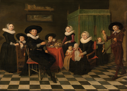 Portrait of a Family (oil on canvas)