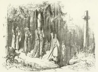 Devotion in the 5th and 6th Centuries - Fasting and Prayer (gravure)