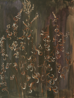 Composition with Dried Flowers, 1979 (gouache on paper)