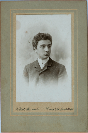 Portrait of a Young Man, Rome, Italy, 1890-93 (photo)
