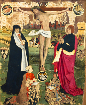 Crucifixion, Anonymous, Toulouse, 2nd half 15th century (painting)