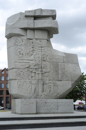 Poland, Gdansk, Monument to Those Who Fell in a fight for the Polish Character, 1969 (photo)
