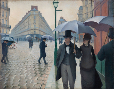 Paris Street, Rainy Day, 1877 (oil on canvas)