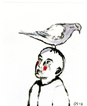 Homecoming II, 2017 (oil on paper)