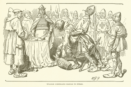 William compelling Harold to Swear (engraving)