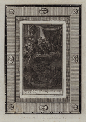 Illustration for Homer's Iliad (engraving)
