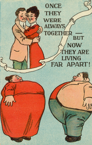 Living apart (colour litho)