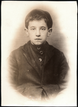 William Wade alias Nursay, arrested for stealing money, North Shields, UK, 1906 (b/w photo)