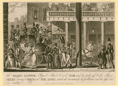 The grand lounge, Regent Street (engraving)