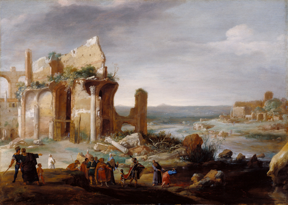 Moses and Aaron Changing the Rivers of Egypt to Blood, 1631 (oil on panel)