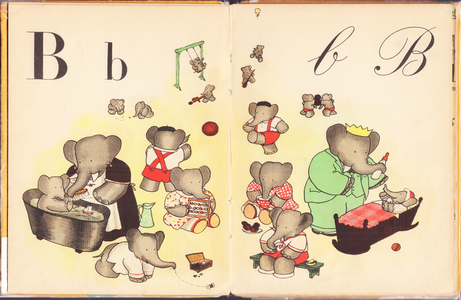 ABC OF BABAR B, 1939 (illustration)