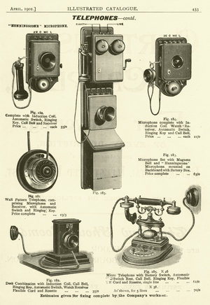 Page from the Army & Navy Catalogue, April 1902 (litho)