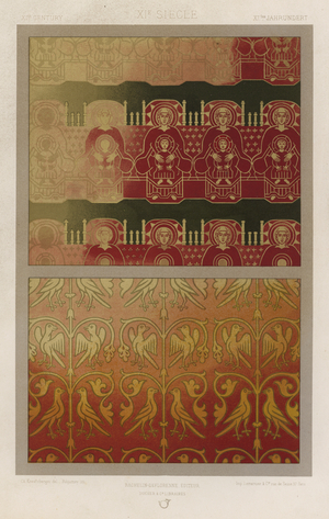 L'Ornement Des Tissus: XIth Century, XIe Siecle, XItes Jahrhundert (colour litho)