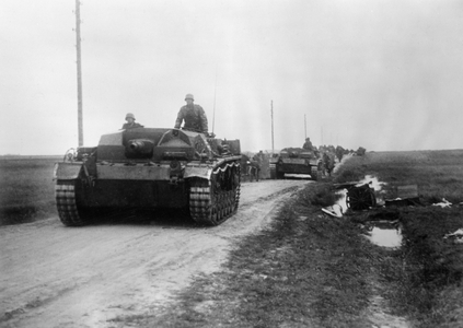 Advance of Army Group South on the Eastern Front, 1941 (b/w photo)