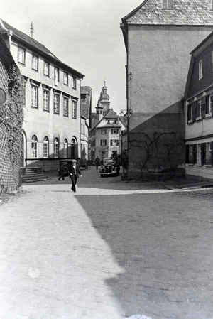 A trip to Amorbach, Germany 1930s (b/w photo)