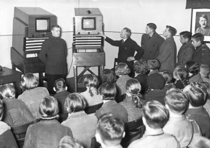 TV event for the Berlin Hitler Youth (b/w photo)