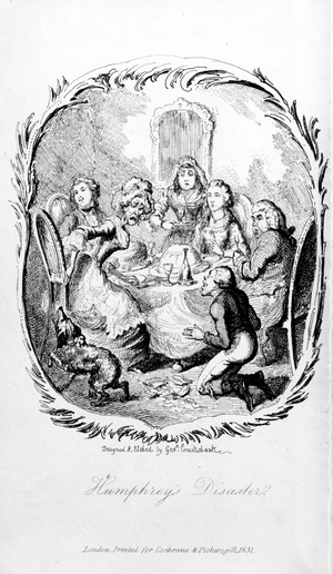 Humphrey's Disaster, illustration from 'The Expedition of Humphrey Clinker' by Tobias Smollett, 1831 (engraving) 