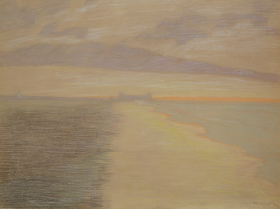 Crepuscule marin a Ostend, 1917 (pastel on paper)