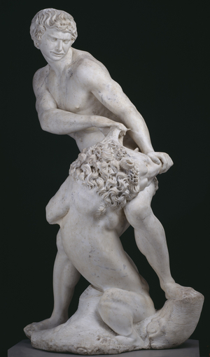 Samson and the Lion, 1604-07 (marble)
