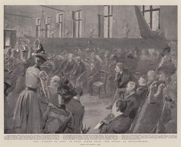 The "Fourth of June" at Eton, Scene from "The Frogs" of Aristophanes (litho)