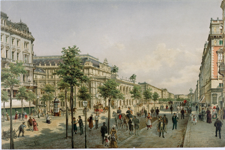 The Vienna Operahouse shortly after completion …
