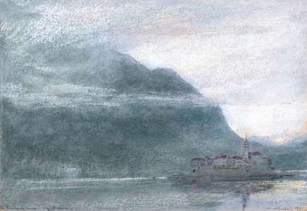 The Fishermans Island. Lago Maggiore, 1911 (watercolour with ink)
