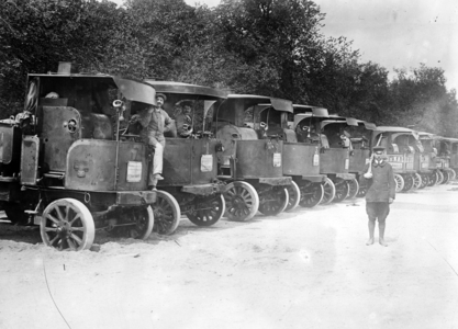 Steam Lorries for the French Army, c.1914-18 (b/w photo)