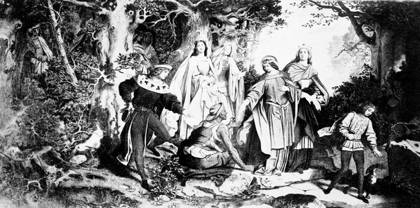 Scene of the life of holy Elizabeth of Hungary