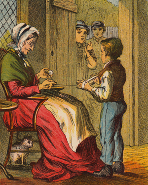 Temptation (colour litho)