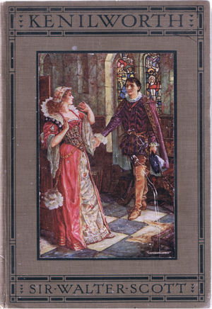 Front cover, illustration from'Kenilworth', c.1910 (colour litho)