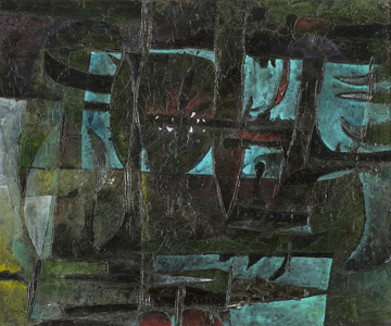 Composizione (figura che compare), 1955