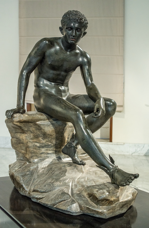 Roman art: Herculaneum - Villa of the Papyri - Hermes - Archaeological National museum - MANN, Naples, Italy