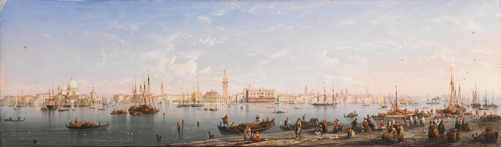 Veduta panoramica di Venezia (tempera on paper)