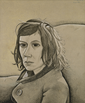 The Neighbour, 1947 (conte crayon on paper)