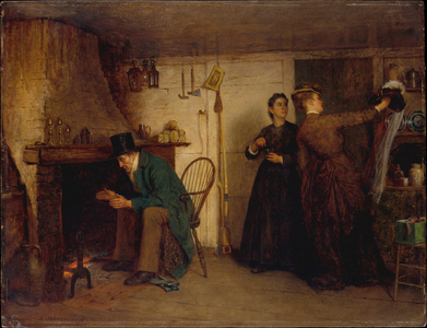 The New Bonnet, 1876 (oil on board)
