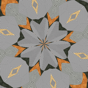 Ornament 70, 2019 (mixed media)