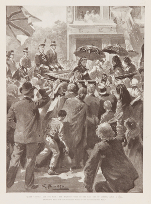 Queen Victoria in the East End, 1873