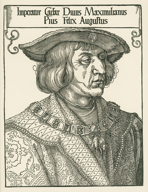 Emperor Maximilian I, c.1519 (woodcut)