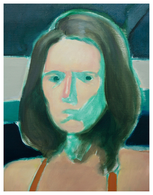 Dip, detail, 2019 (oil on linen)