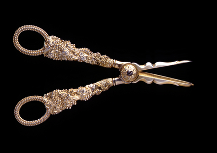 Silver Scissors Ornate Dress-Makers Scissors (photo)