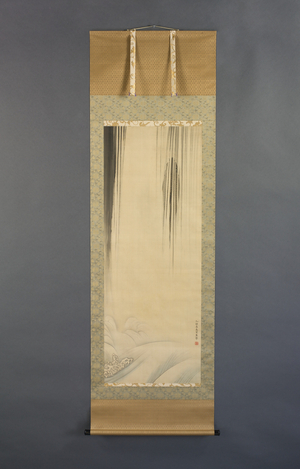 Ascending the Dragon Gate, Edo Period, 1795 (hanging scroll: ink, colour, & gold on silk)