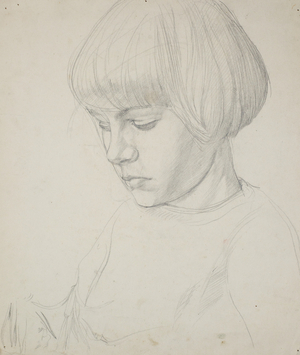 Portrait of a Young Girl (pencil on paper)